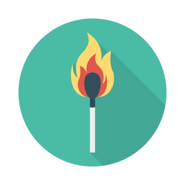 Enerji düz vektör simgesi