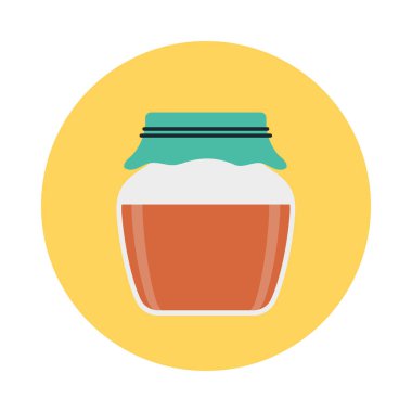 reçel kavanoz tatlı vektör çizim 