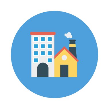 Enerji düz vektör simgesi