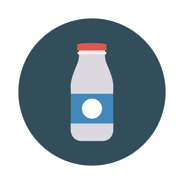 Abbildung Milchflaschengetränk Vektor — Stockvektor