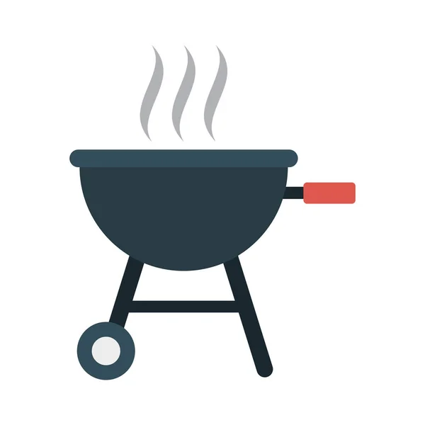 Barbecue Grillé Illustration Vectorielle Chaude — Image vectorielle