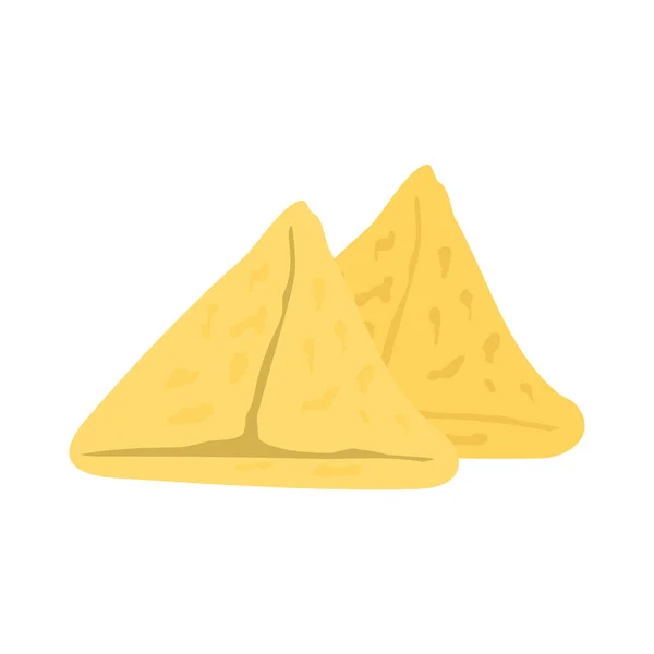 Samosa Comida Rápida Comer Vector Ilustración — Vector de stock