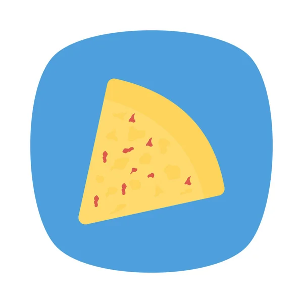 Ilustracja Wektorowa Pizza Slice Fast Food — Wektor stockowy