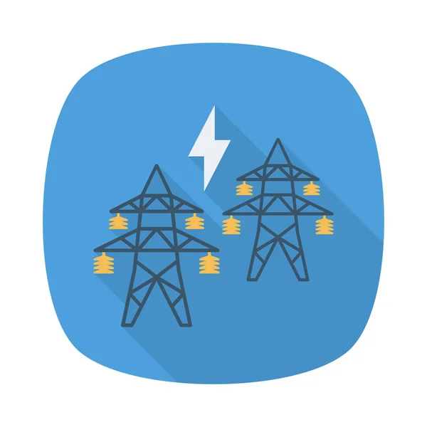 Ilustração Vetor Energia Elétrica Torre —  Vetores de Stock