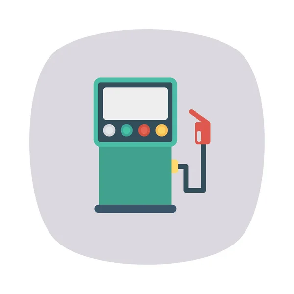 Illustration Vectorielle Illustration Vecteur Carburant Station Pompe — Image vectorielle