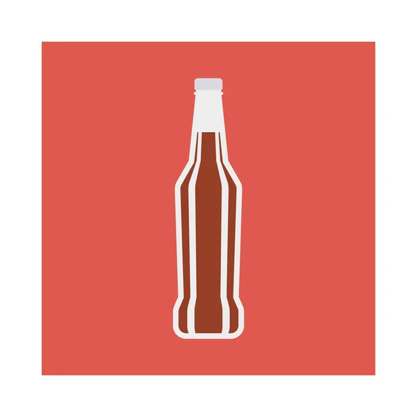 Bebida Fría Botella Bebida Vector Ilustración — Vector de stock