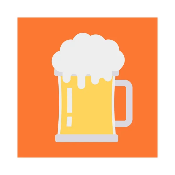 Cerveza Bebida Taza Vector Ilustración — Archivo Imágenes Vectoriales
