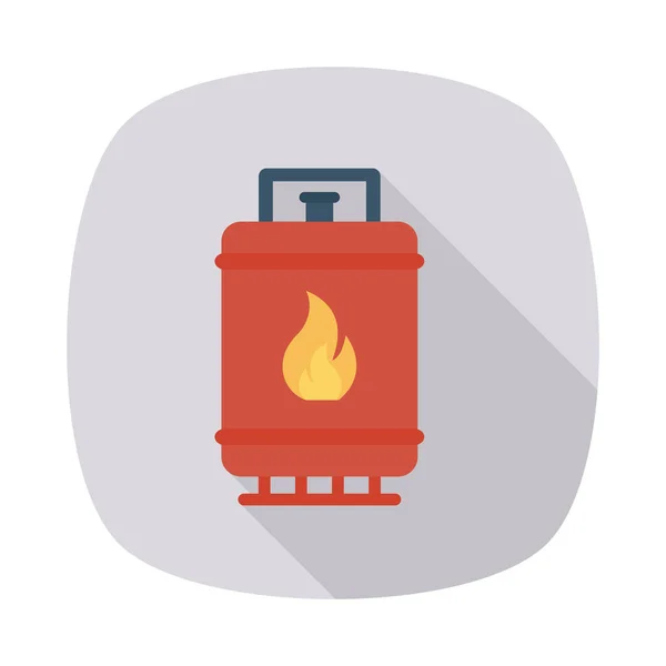 Cylinder Gas Burn Vector Illustration — Stock Vector