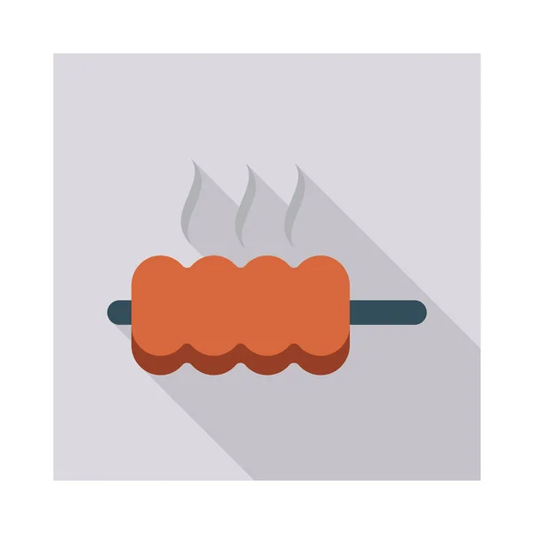 Brochette Barbecue Grillé Illustration Vectorielle — Image vectorielle