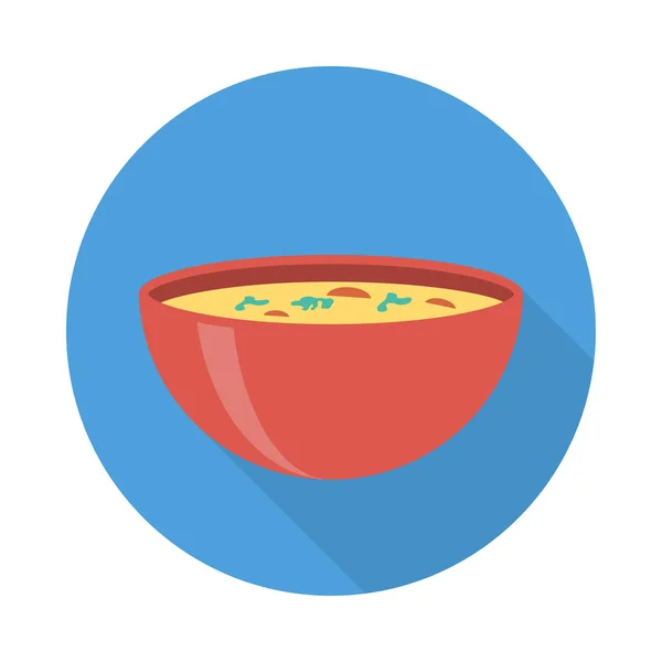 Tigela Sopa Ilustração Vetor Comida —  Vetores de Stock