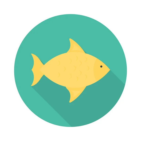 魚魚介類食べるベクトル図 — ストックベクタ