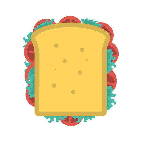 Εικονογράφηση Διάνυσμα Ψωμί Φαστ Φουντ Σάντουιτς — Διανυσματικό Αρχείο