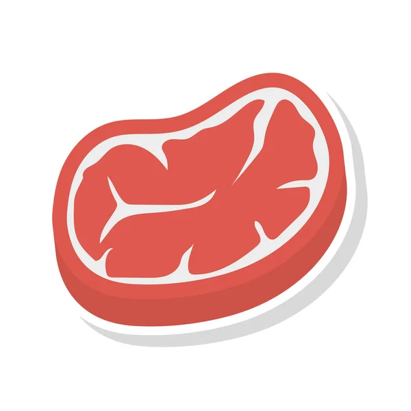 Fleisch Essen Rindfleisch Vektor Illustration — Stockvektor