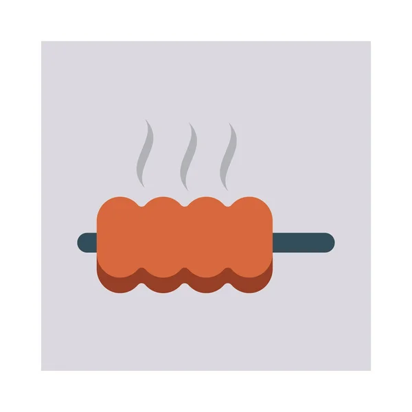 Brochette Barbecue Grillé Illustration Vectorielle — Image vectorielle