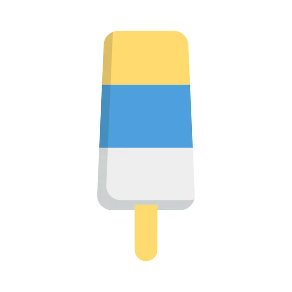 Süßes Eis Flaches Symbol Vektor Illustration — Stockvektor