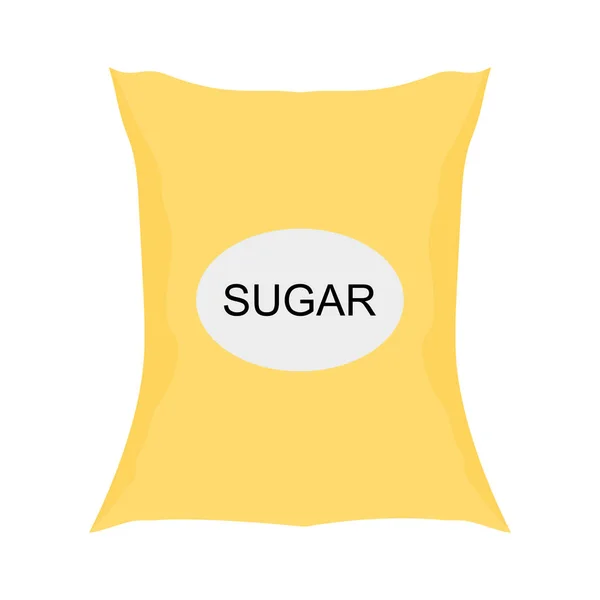 Şeker Çuval Çanta Vektör Çizim — Stok Vektör
