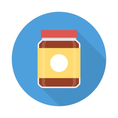 reçel şişe kavanoz vektör çizim 