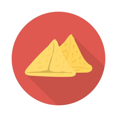 Samosa lokanta yemek vektör çizim 