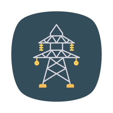 kule elektrik vektör çizim 