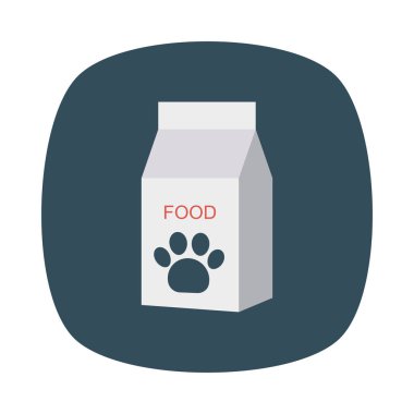 köpek gıda paketi tetra vektör çizim 