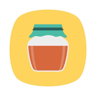 reçel kavanoz tatlı vektör çizim 