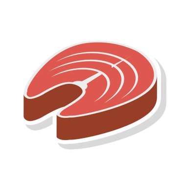 Biftek sığır eti vektör çizim 