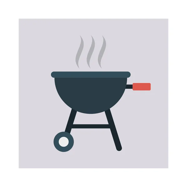 Barbacoa Parrilla Vector Caliente Ilustración — Archivo Imágenes Vectoriales