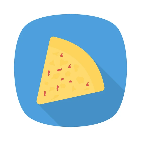 Pizza Slice Fastfood Vectorillustratie — Stockvector