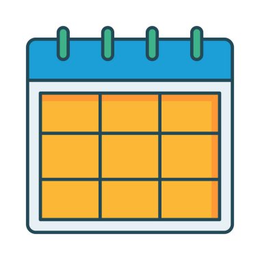 Siyah Cuma renk vektör simgesi