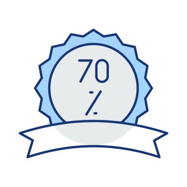 Web Black Friday renk düz vektör simgesi