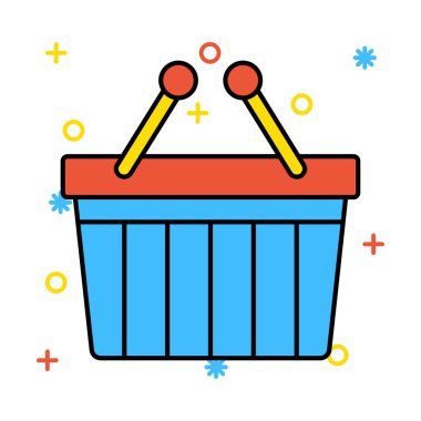 Web Black Friday renk düz vektör simgesi