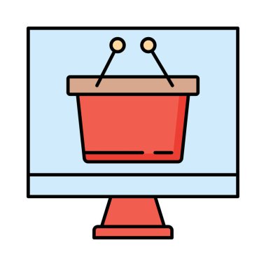 Web Black Friday renk düz vektör simgesi