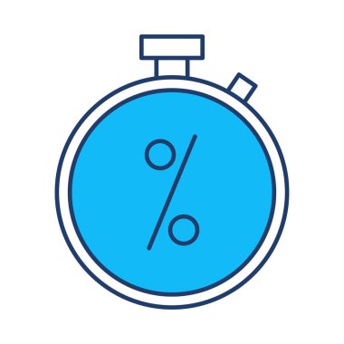 Web Black Friday renk düz vektör simgesi