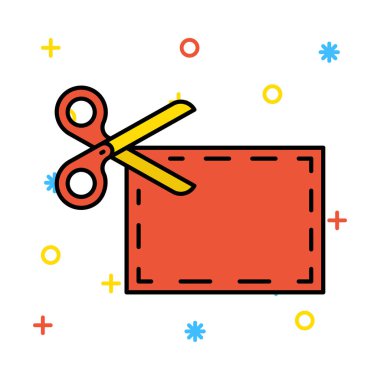 Düz siyah Cuma renk vektör simgesi