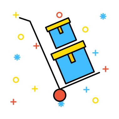 Düz siyah Cuma renk vektör simgesi