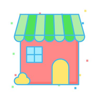 Düz siyah Cuma renk vektör simgesi