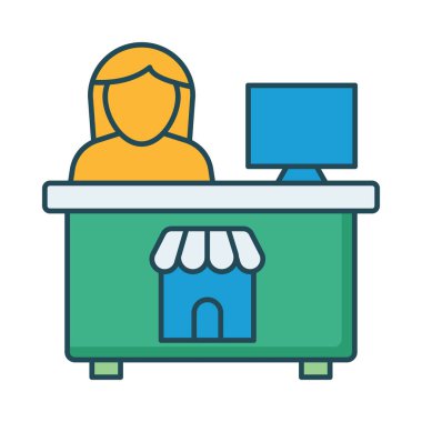 Düz siyah Cuma renk vektör simgesi