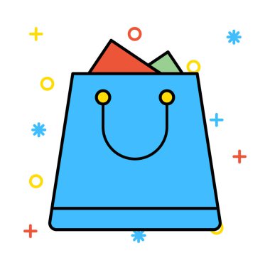 Düz siyah Cuma renk vektör simgesi