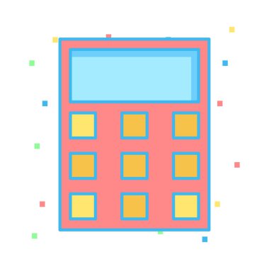 Siyah Cuma web düz renk vektör simgesi