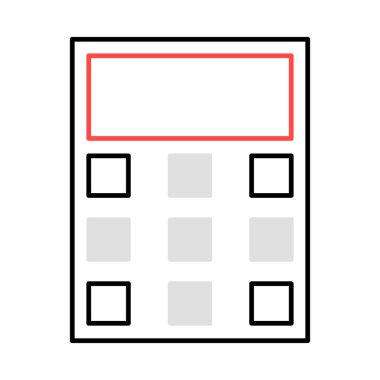 hesap makinesi muhasebe finans vektör çizim 