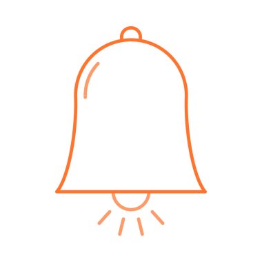 zil düz simgesini, vektör, illüstrasyon 