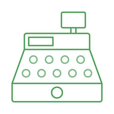 para düz simgesi, vektör, illüstrasyon 