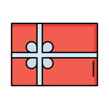 Mevcut kutusunu düz kutsal kişilerin resmi, vektör, illüstrasyon 