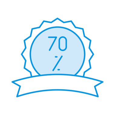 indirim rozet düz simgesi, vektör, illüstrasyon 