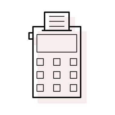 makine alış irsaliyesi vektör çizim fatura ödeme 