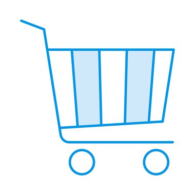 arabası düz simgesi, vektör, illüstrasyon 