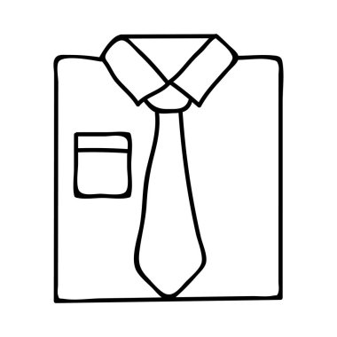 gömlek kravat bez vektör çizim 