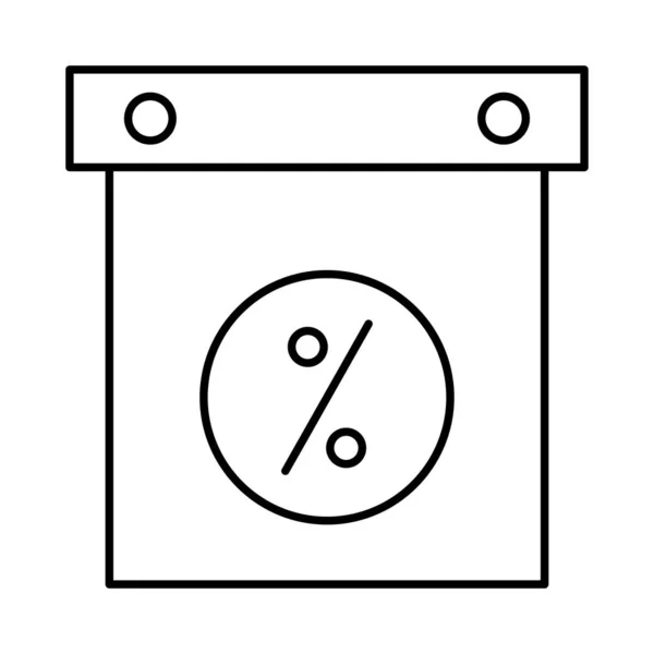 Zwarte Vrijdag Kleur Vector Pictogram — Stockvector