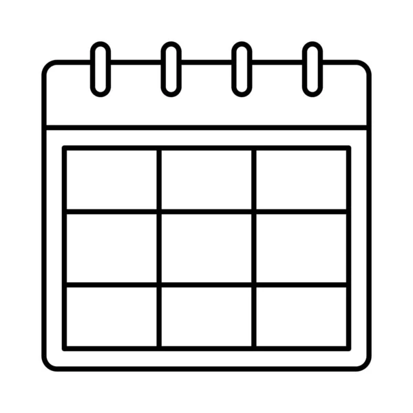 Kalender Datum Ereignis Vektor Illustration — Stockvektor