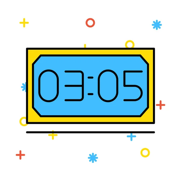 Time Klok Horloge Vectorillustratie — Stockvector